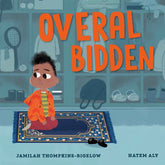 Boekomslag van Overal Bidden, een Kinderboek van Hatem Aly